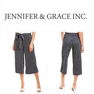 Jennifer & Grace Crepe Stripped Pants